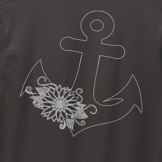 Anchor with Sunflower T-shirt